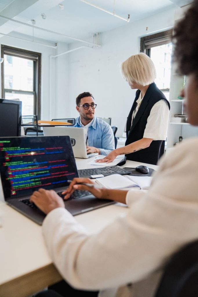 How Successful Entrepreneurs Maximize Productivity Diverse team collaborating on programming project in a modern office setting.